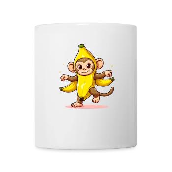 Banana Monkey - Mug - white - Front
