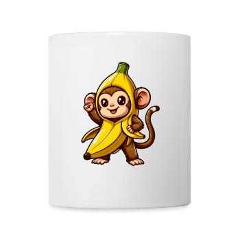 Banana Monkey - Mug - white - Front