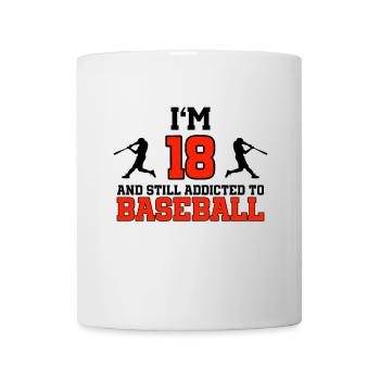 18th Birthday Golf 18 Years Old Baseball Player - Tasse - Weiß - Vorne