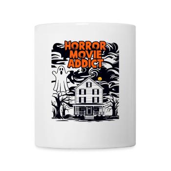 Horrorfilm Gespenst Illustration - Tasse - Weiß - Vorne