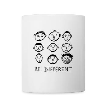 Be different sei anders statement cool lustig - Tasse - Weiß - Vorne
