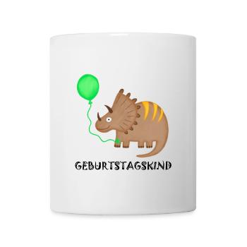 Birthday Boy Triceratops Dino Birthday - Mug - white - Front