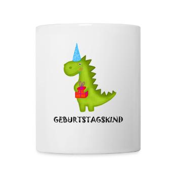 Anniversaire Garçon Tyrannosaurus Rex Dino T-Rex Fête - Mug blanc - blanc - Devant