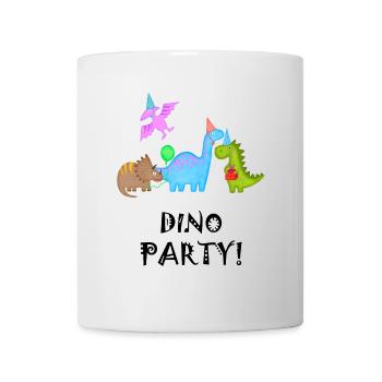 Anniversaire Garçon Dinosaure Dino Fête - Mug blanc - blanc - Devant