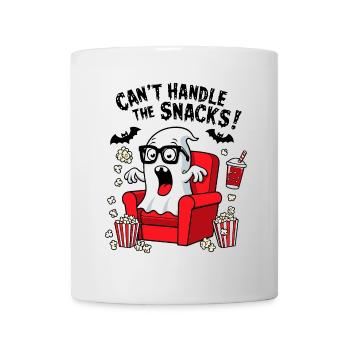Gespenst schaut Horrorfilme - Horrorfilm Fan - Tasse - Weiß - Vorne