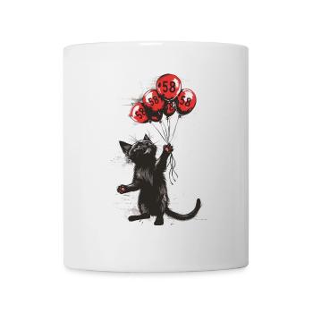 58 Jahre Geschenk 58. Geburtstag Katze - Tasse - Weiß - Vorne