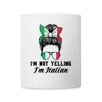 Italienerin Italienisch Italien Geschenkidee Humor - Tasse - Weiß - Vorne