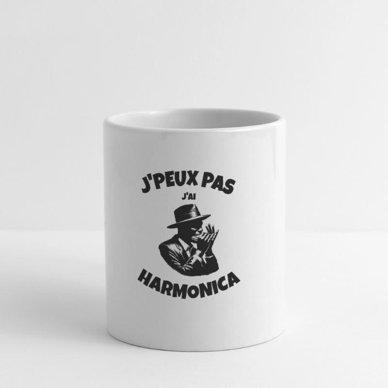 J'peux pas j'ai harmonica Mug blanc