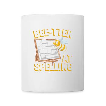 Concours de mots Spelling Bee Champion - Mug blanc - blanc - Devant