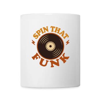 Funk Disque Vinyle Collector Musique Rétro - Mug blanc - blanc - Devant