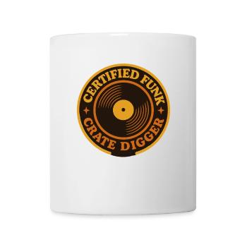 Funk Disque Vinyle Collector Musique Rétro - Mug blanc - blanc - Devant