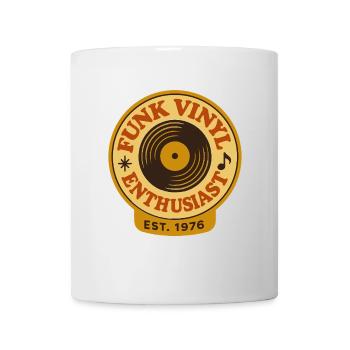 Funk Disque Vinyle Collector Musique Rétro - Mug blanc - blanc - Devant