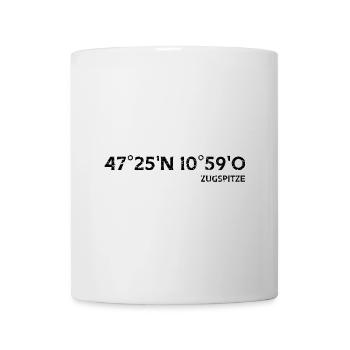 Zugspitze coordinates summit - Mug - white - Front