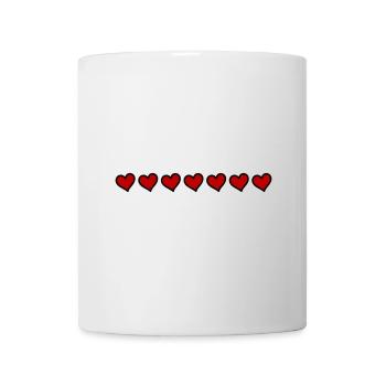 Coeur Symboles Amour - Mug blanc - blanc - Devant