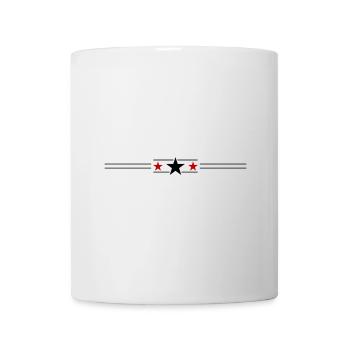 Sterne Linie Symbol Element - Tasse - Weiß - Vorne