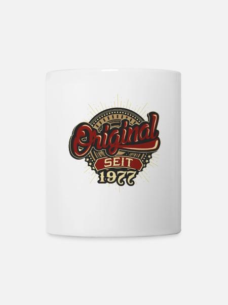 Geburtstag Original seit 1977 - Tasse - Weiß