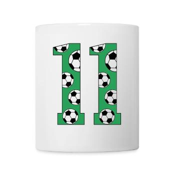 11 Birthday Football Green - Mug - white - Front