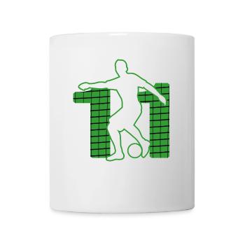 Sport de football Football Terrain de football n°11 - Mug blanc - blanc - Devant