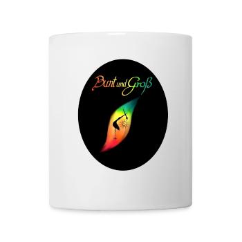 Logo bunt klein - Tasse - Weiß - Vorne