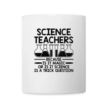 Professeur de sciences Professeur d’école Biologie Chimie P - Mug blanc - blanc - Devant