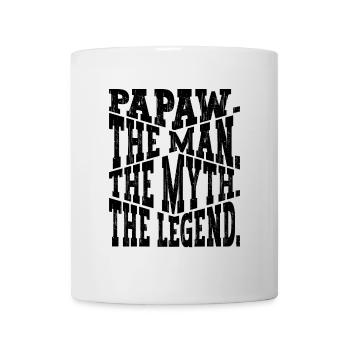 Papa Vater Opa Geschenkidee Papaw Spruch Retro - Tasse - Weiß - Vorne