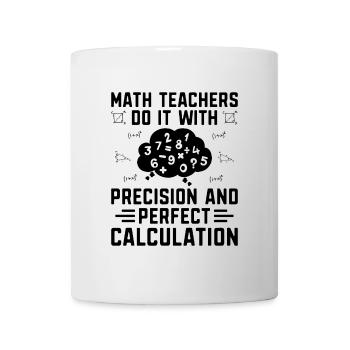 Professeur de mathématiques Professeur d’école Professeur de mathématiques drôle S - Mug blanc - blanc - Devant