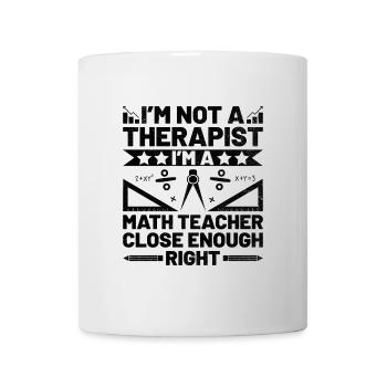 Professeur de mathématiques Professeur d’école Professeur de mathématiques drôle S - Mug blanc - blanc - Devant