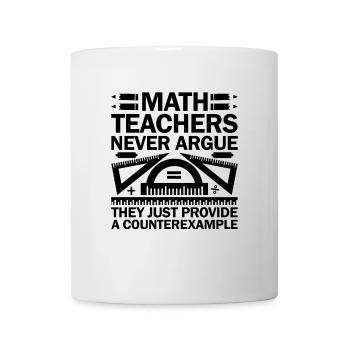 Mathelehrer Schullehrer Lustige Mathelehrer S - Tasse - Weiß - Vorne