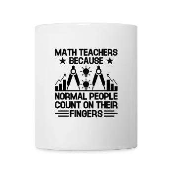 Mathelehrer Schullehrer Lustige Mathelehrer S - Tasse - Weiß - Vorne