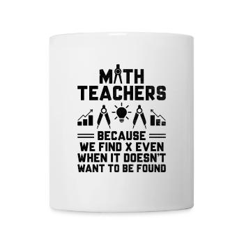 Professeur de mathématiques Professeur d’école Professeur de mathématiques drôle S - Mug blanc - blanc - Devant