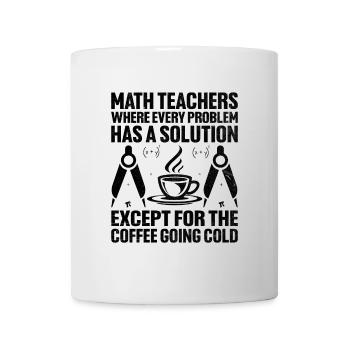 Mathelehrer Schullehrer Lustige Mathelehrer S - Tasse - Weiß - Vorne