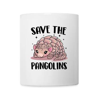 Save The Pangolins Funny Wildlife Nocturnal - Mug - white - Front