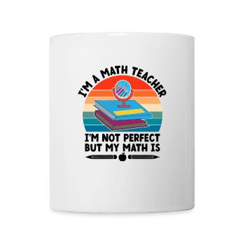 Professeur de mathématiques Professeur d’école Professeur de mathématiques drôle S - Mug blanc - blanc - Devant
