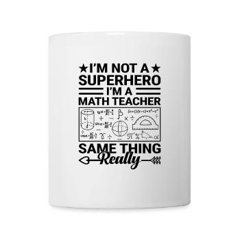 Professeur de mathématiques Professeur d’école Professeur de mathématiques drôle S - Mug blanc - blanc - Devant