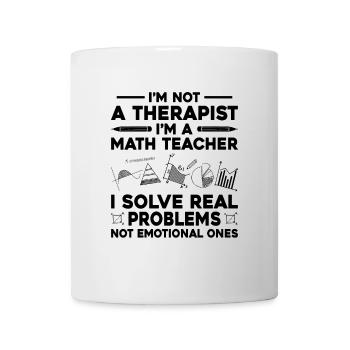 Professeur de mathématiques Professeur d’école Professeur de mathématiques drôle S - Mug blanc - blanc - Devant