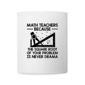 Professeur de mathématiques Professeur d’école Professeur de mathématiques drôle S - Mug blanc - blanc - Devant