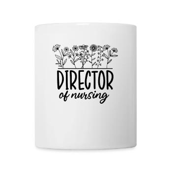 Director Of Nursing Funny Nurse Wildflower - Mug - white - Front