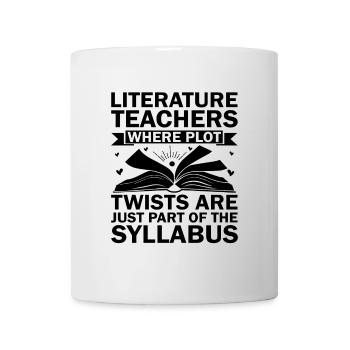 Literature Teacher School Teacher Funny Teachers S - Mug - white - Front