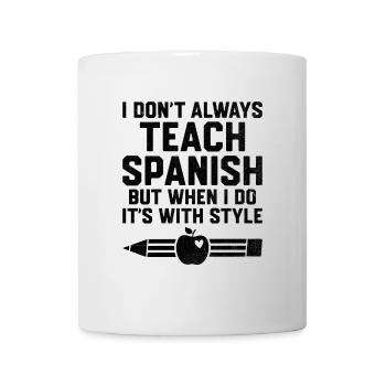 Professeur de langues étrangères École Professeurs de langues - Mug blanc - blanc - Devant