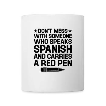 Professeur de langues étrangères École Professeurs de langues - Mug blanc - blanc - Devant