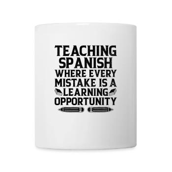 Professeur de langues étrangères École Professeurs de langues - Mug blanc - blanc - Devant