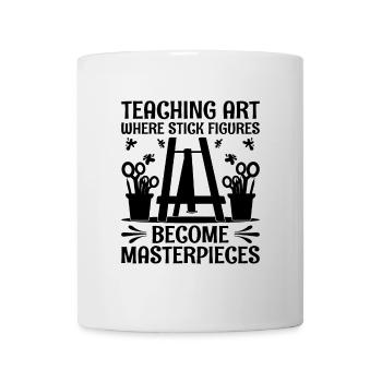 Kunstlehrer Schullehrer Lustige Kunstlehrer Scho - Tasse - Weiß - Vorne