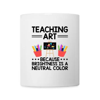 Kunstlehrer Schullehrer Lustige Kunstlehrer Scho - Tasse - Weiß - Vorne