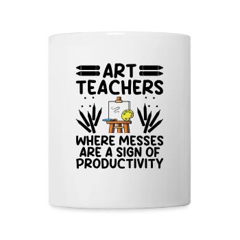 Art Teacher School Teacher Funny Art Teachers Scho - Mug - white - Front