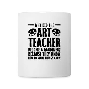 Kunstlehrer Schullehrer Lustige Kunstlehrer Scho - Tasse - Weiß - Vorne