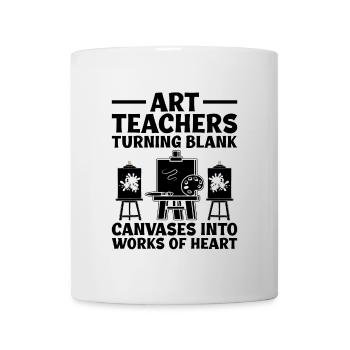 Kunstlehrer Schullehrer Lustige Kunstlehrer Scho - Tasse - Weiß - Vorne