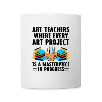 Kunstlehrer Schullehrer Lustige Kunstlehrer Scho - Tasse - Weiß - Vorne
