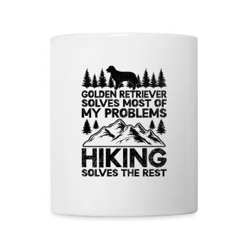 Golden Retriever Solves Most Of My Problems Hiking - Mug - white - Front