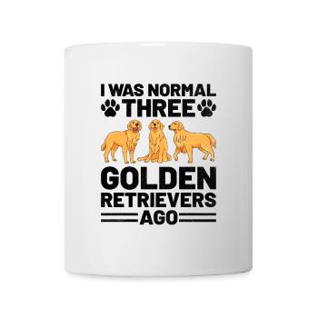 Ich war normal drei Golden Retriever vor GR Retrie - Tasse - Weiß - Vorne