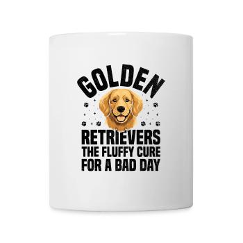 Golden Retriever: Das flauschige Heilmittel für einen schlechten Tag GR - Tasse - Weiß - Vorne